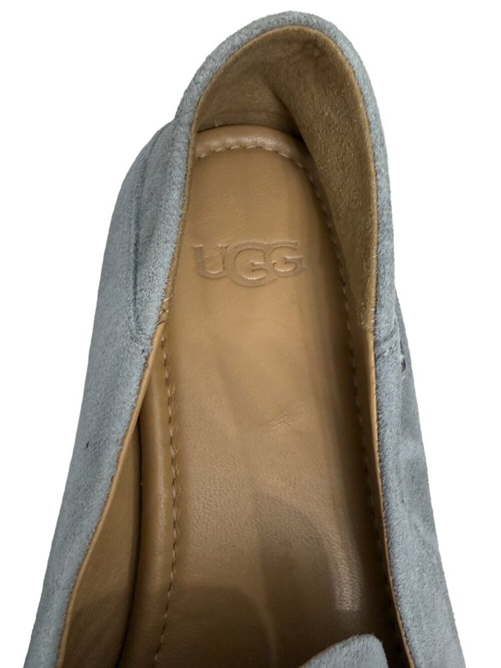 Ugg Janaya Suede Collapsable Slip-On in Cobble Grey Loafer Women's Size 6 - Picture 6 of 9